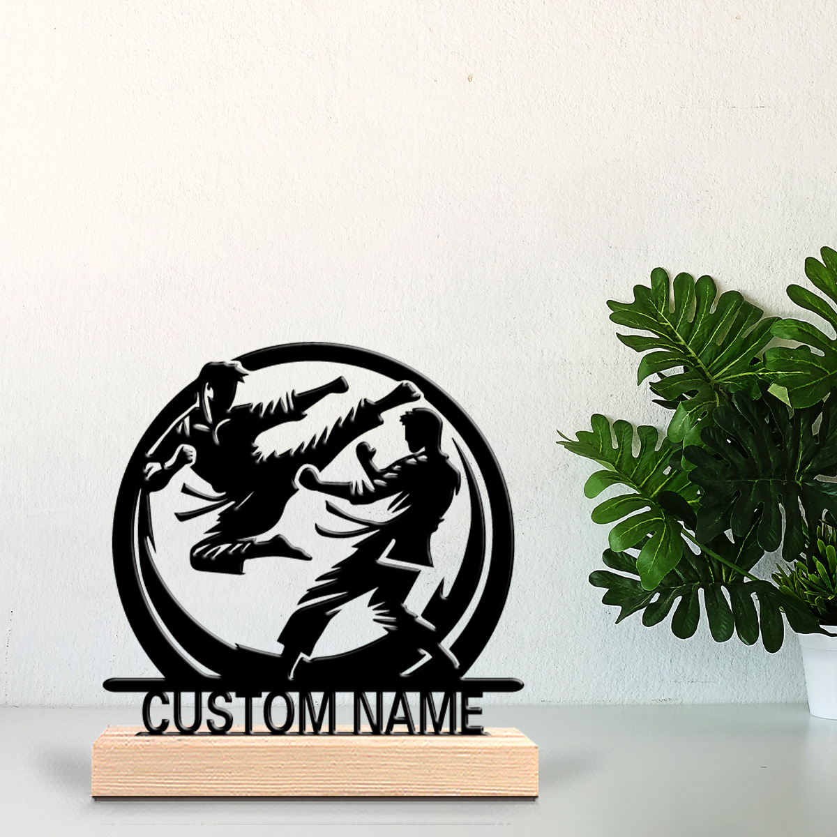 Letter S Art Craft - 1pc Fashion Taekwondo Custom Letter Metal
