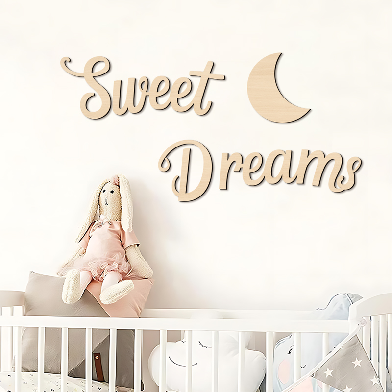 Art Craft Display - Sweet Dreams Wall Sign Wooden Wall