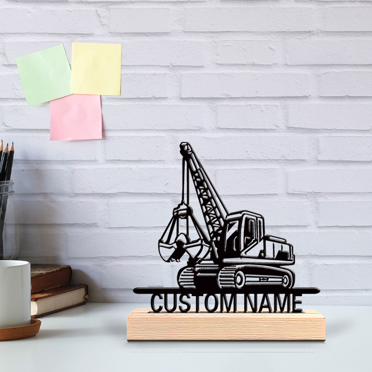 Art Craft Store - 1pc tractor Customized Letter Tin Statue