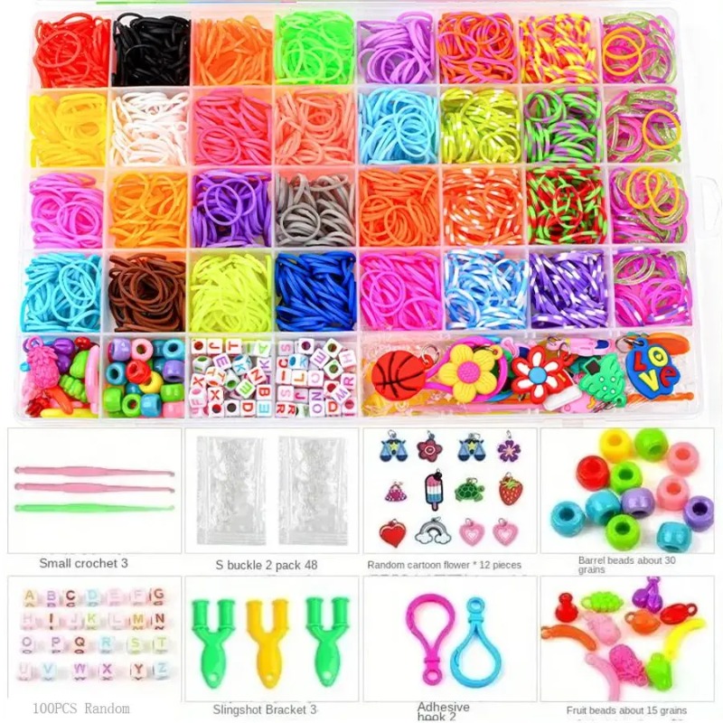 Art Craft Ideas - 4300pcs+ 32Colour Vibrant Color Rubber Band