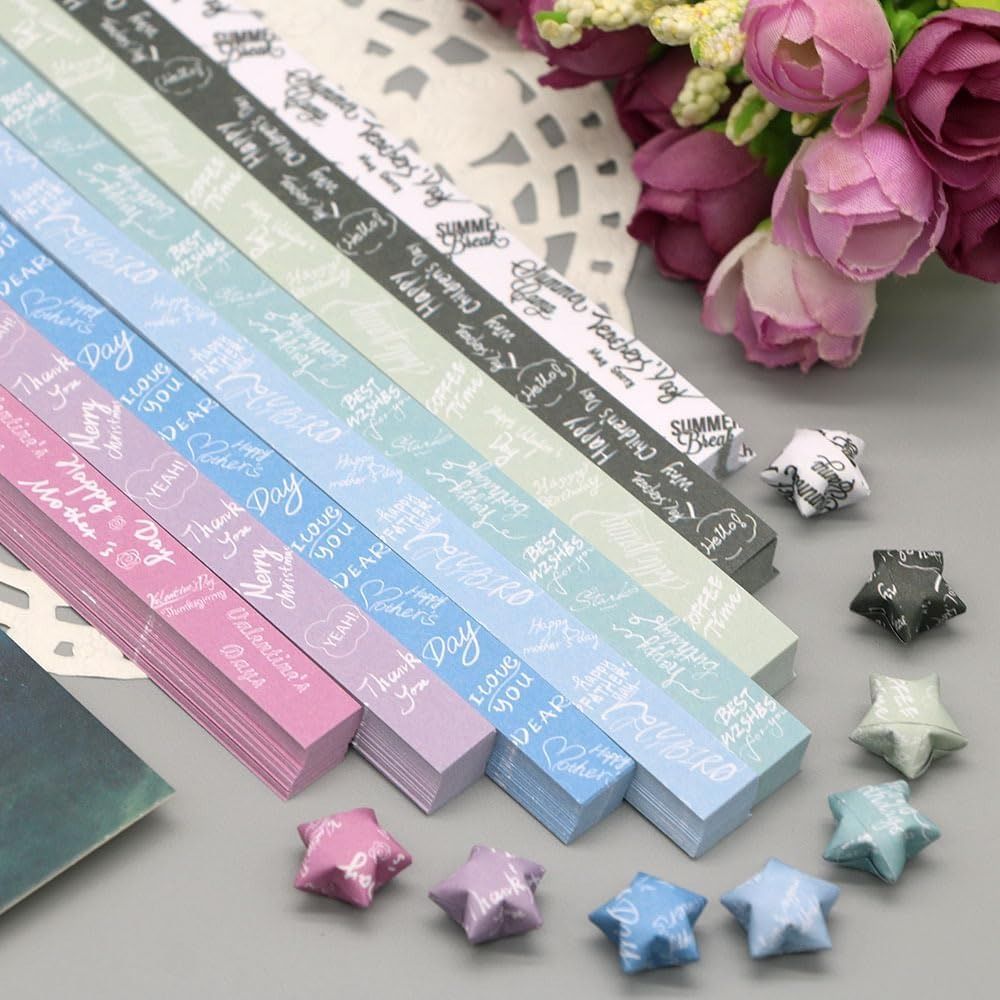 Art Craft Show - 540 Sheets DIY Colorful Star Origami
