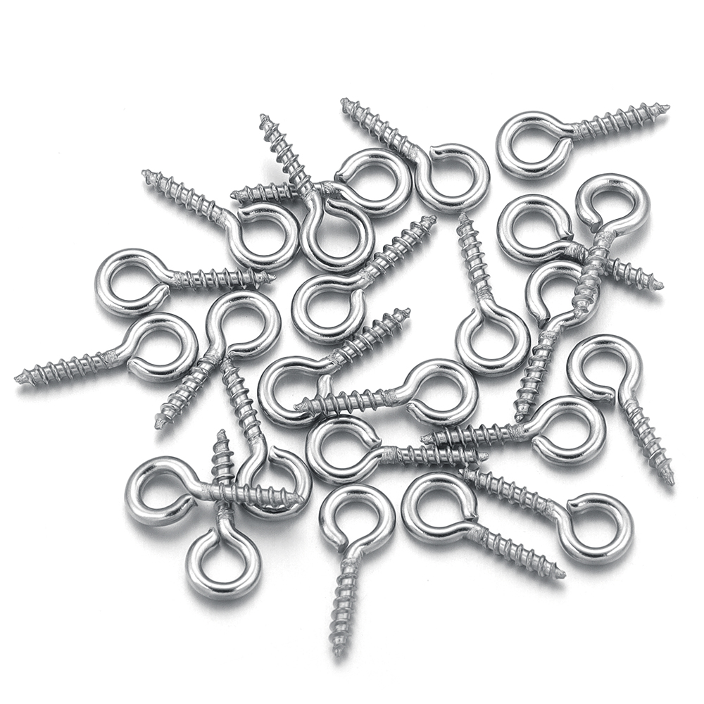 Art Craft Making - 100pcs/lot Stainless Steel Mini Screw Eye