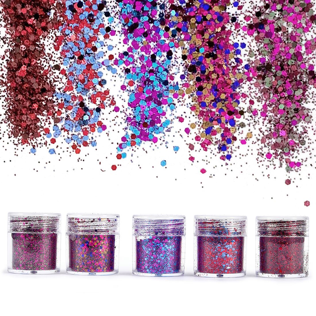 The Art And Craft Of Jewelry - 4/5 bottles Dreamlike Glitter Powder for