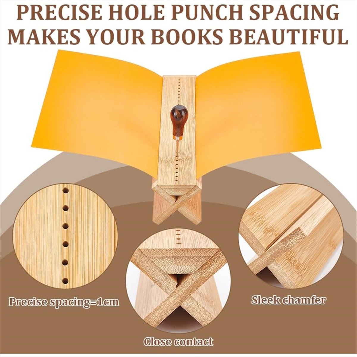 Bookbinding Supply Kit - *X07A 26 Pcs Bamboo Book-Binding Cradle