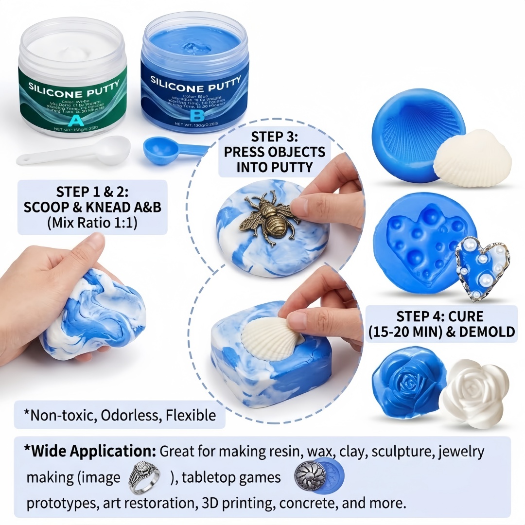 Silicone Putty Mold Making Sup - Art Craft Things review and price