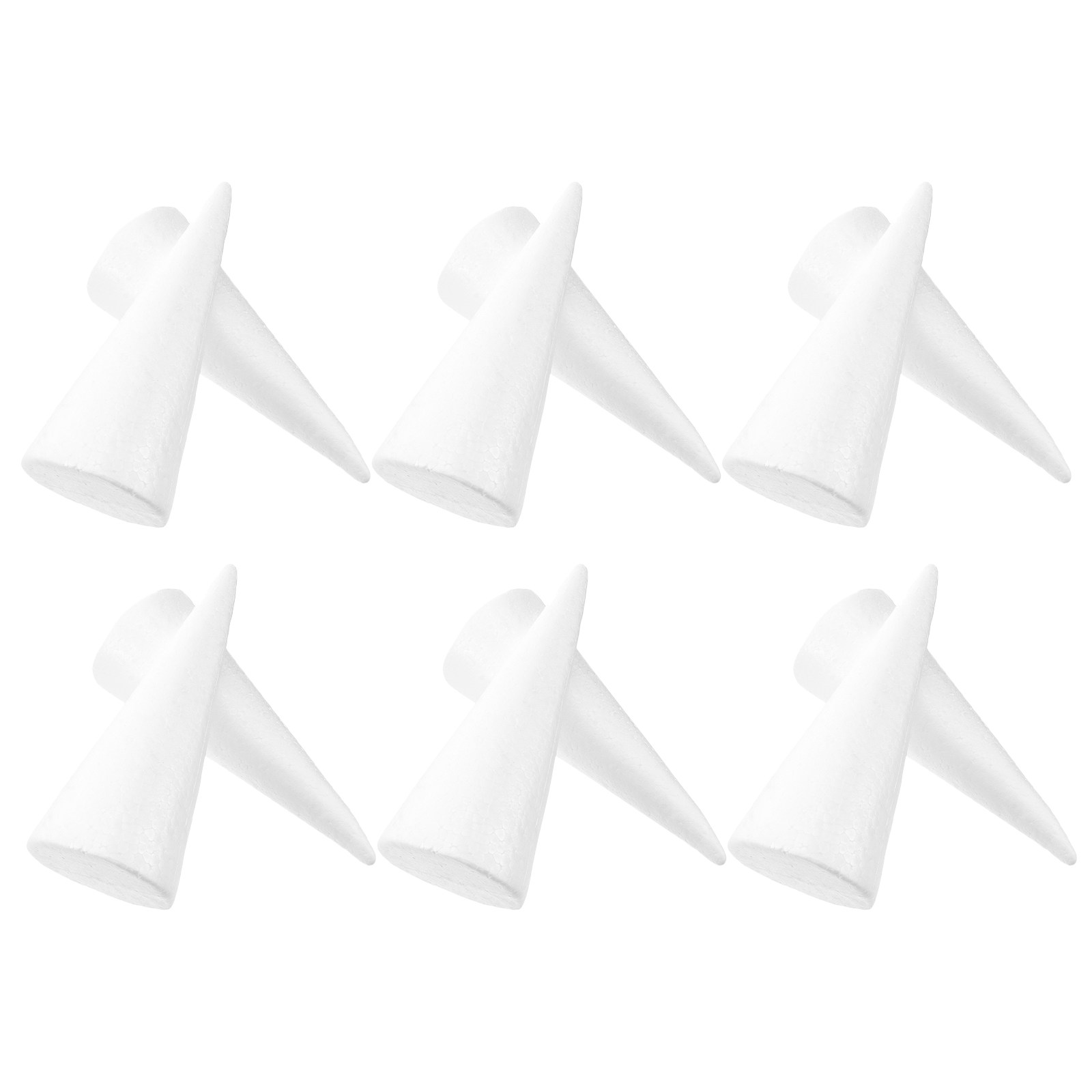 12Pcs Foam Cones White Polysty - Art And Craft Xmas Tree review and price