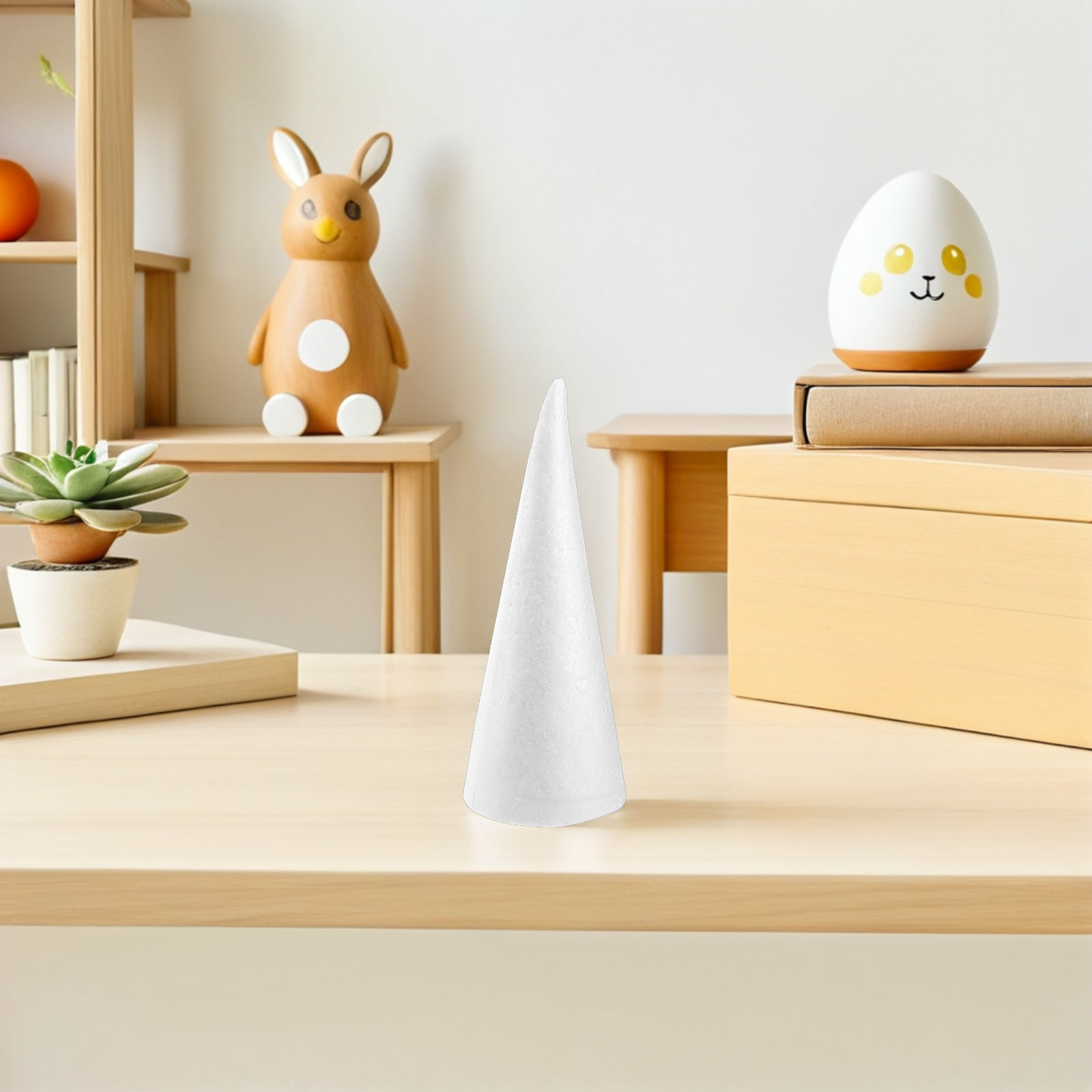 12Pcs Foam Cones White Polysty - Art And Craft Xmas Tree review and price