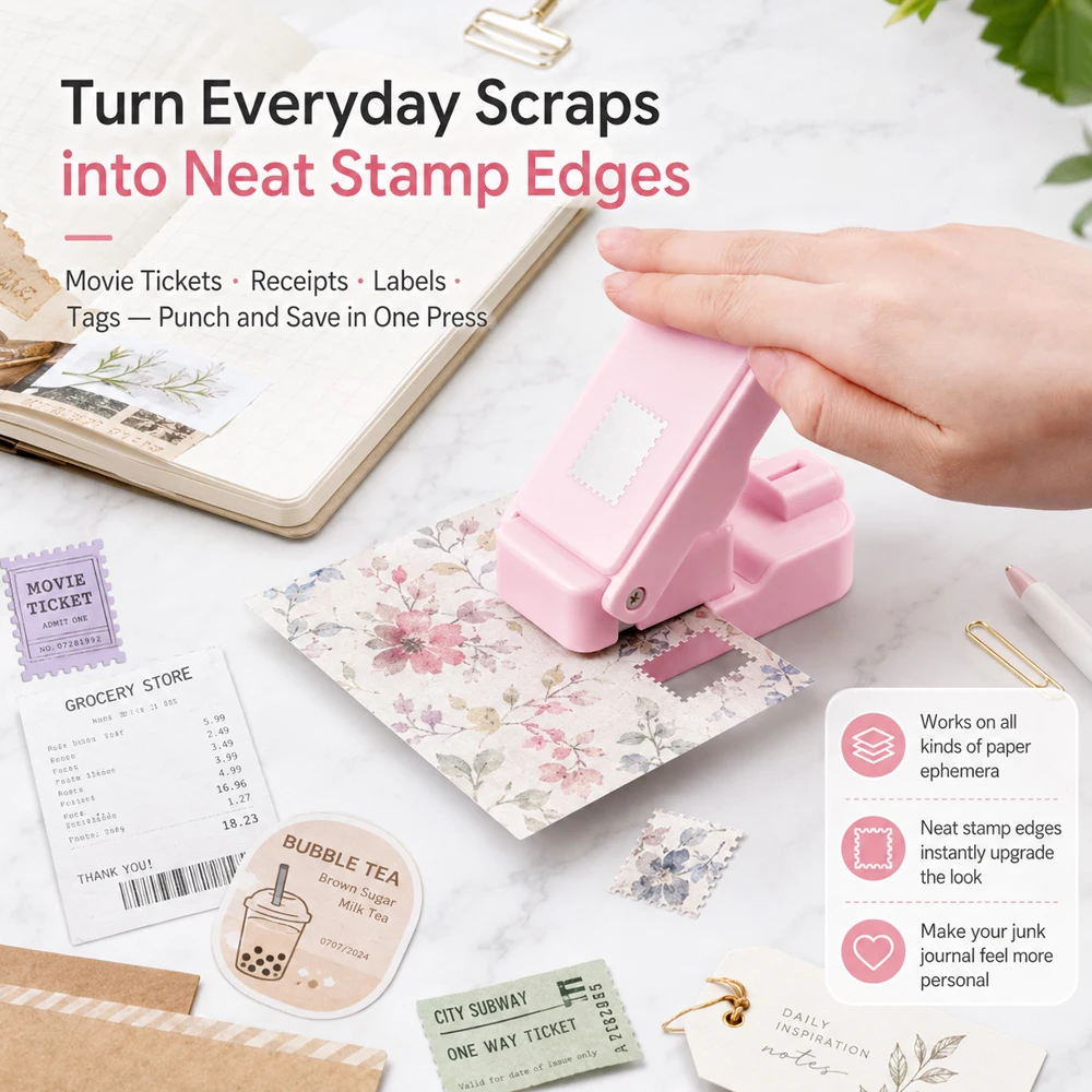 Postage Stamp Edge Paper Punch - Art Craft Store review and price
