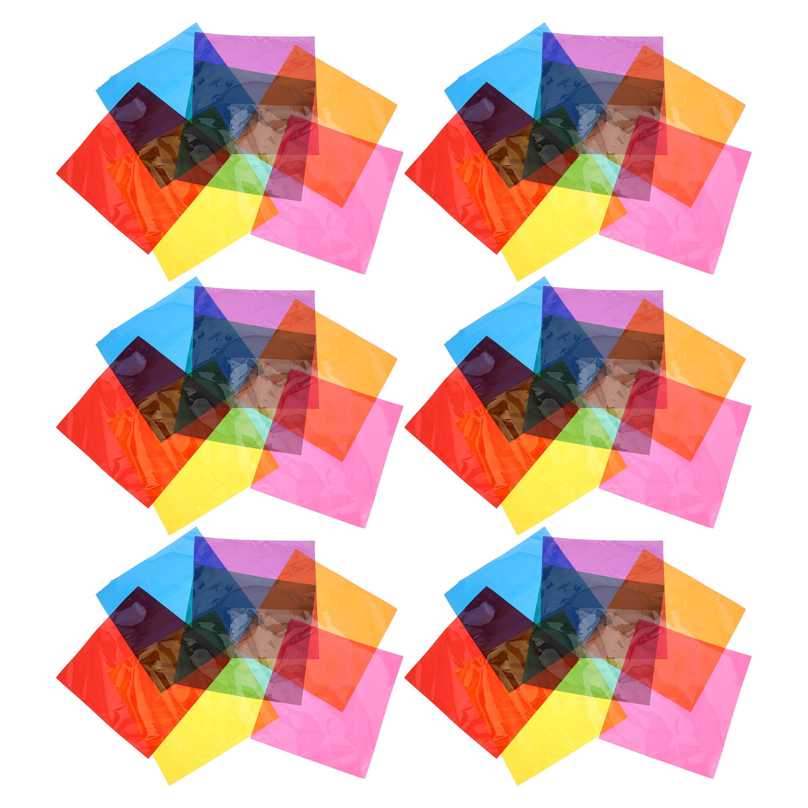 90Pcs Square Colored Cellophan - Art Craft Display review and price
