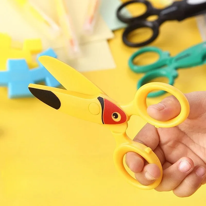 Kids Plastic Scissors Cartoon  - Art Craft Using Paper review and price