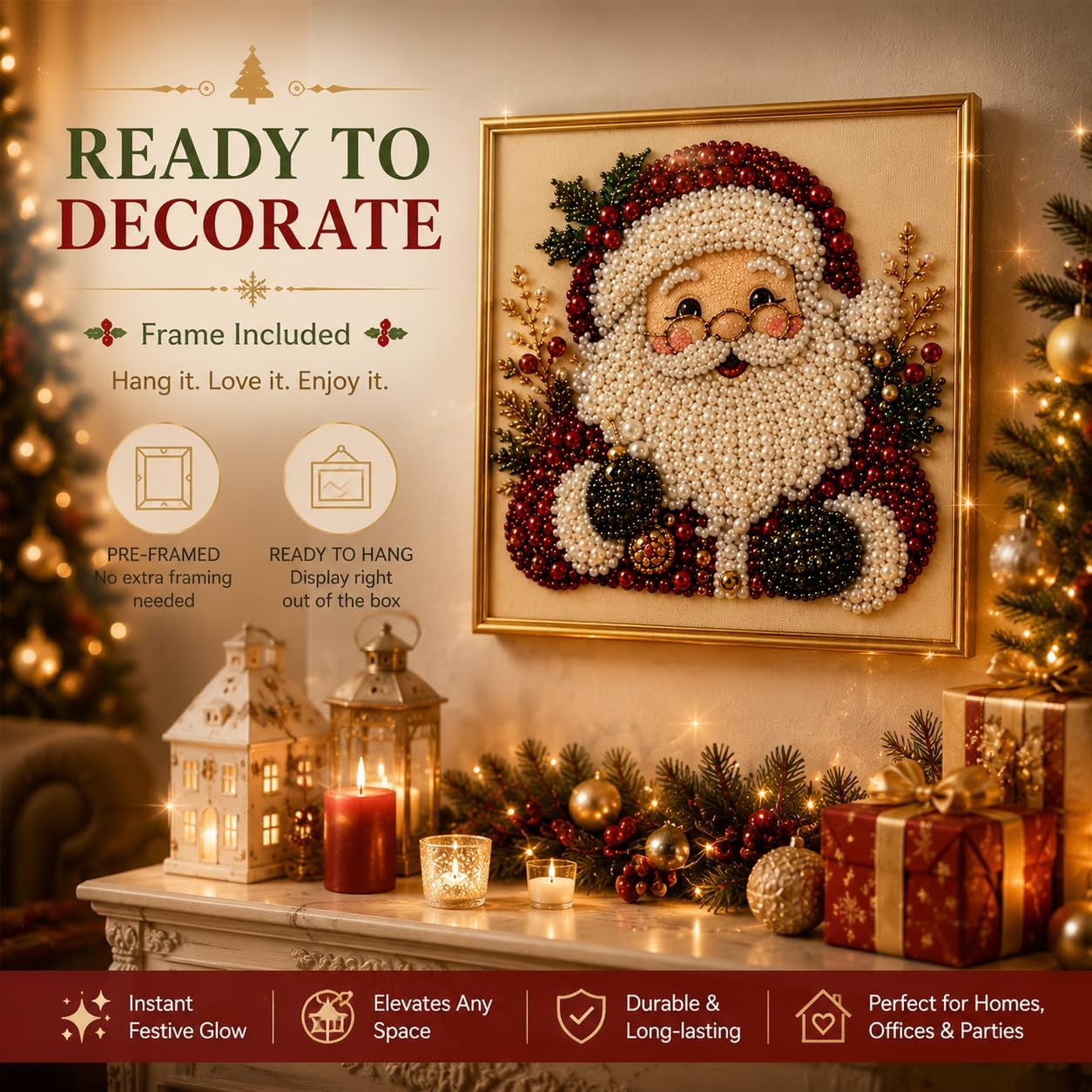 DIY Christmas Pearl Diamond Pa - Art Craft Things review and price