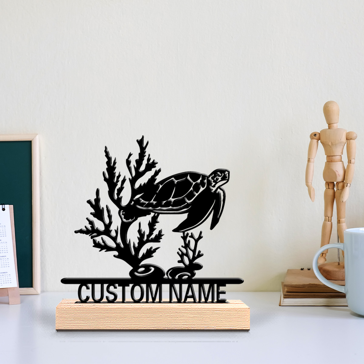 1pc Abstract Sea turtle Custom - Letter S Art Craft review and price