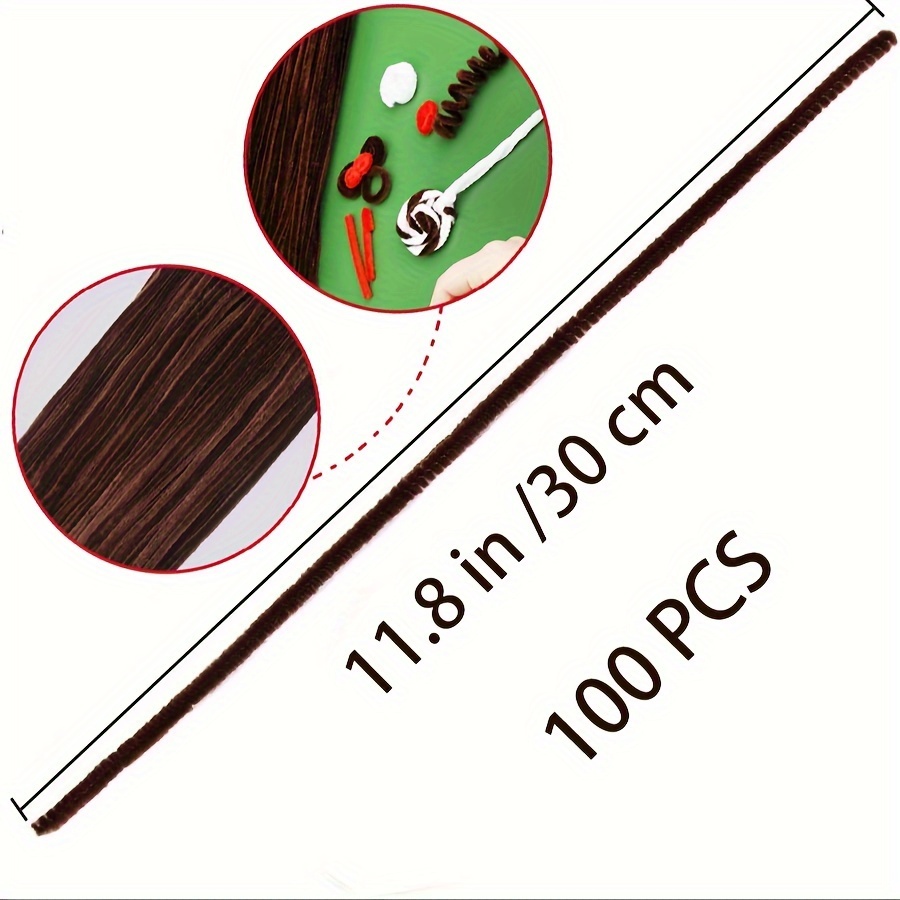 100 Pcs Coffee Pipe Cleaners,P - Art Craft Things review and price