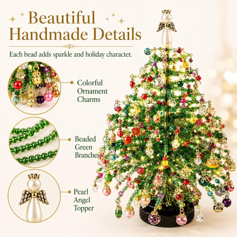 Beaded Christmas Tree Craft Ki - Art And Craft Xmas Tree review and price