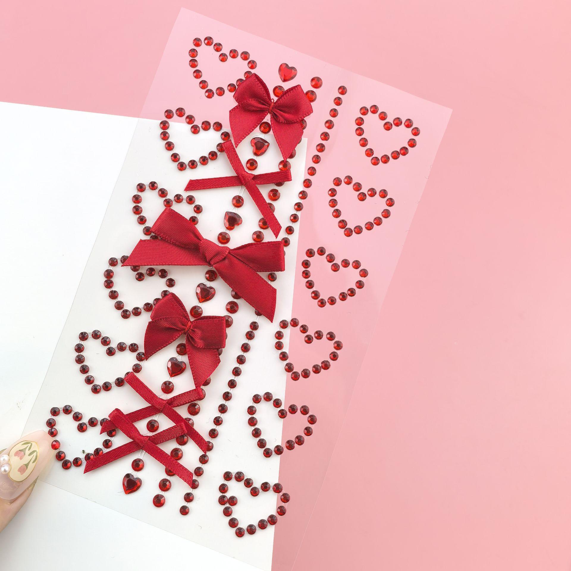 1 Sheet Red Ribbon Bow Sparkly - The Art And Craft Of Jewelry review and price