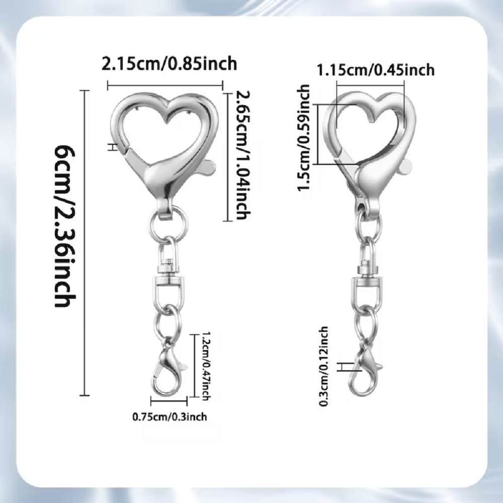 5/15/30Pcs Heart Shaped Swivel - Art Craft Ideas review and price
