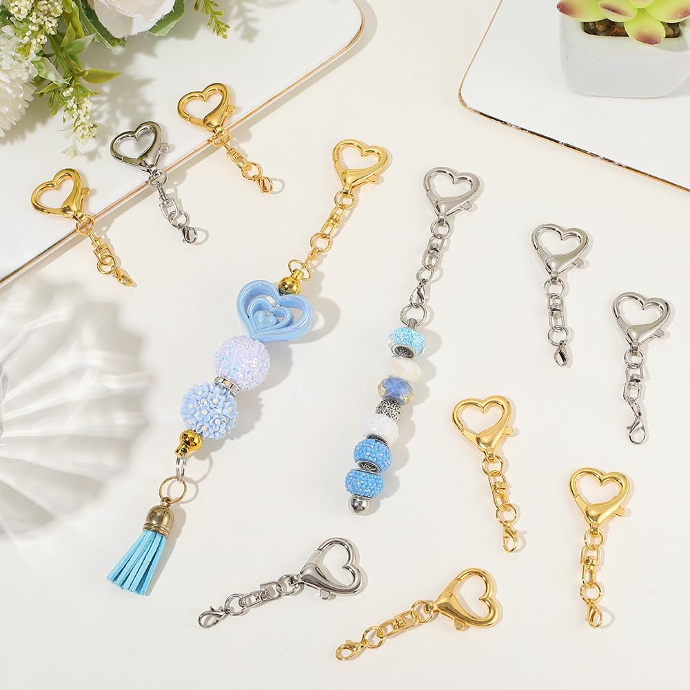 5/15/30Pcs Heart Shaped Swivel - Art Craft Ideas review and price