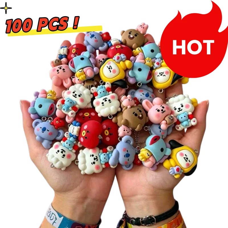 7pcs BT21 Resin Cartoon Charm  - Art Craft Ideas review and price