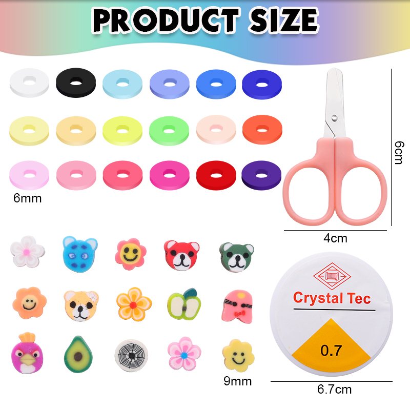 Clay Beads Bracelet Making Kit - Letter S Art Craft review and price