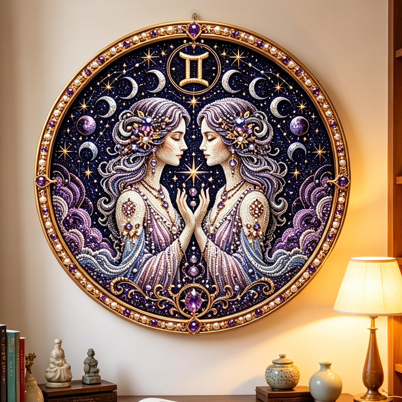 12 Zodiacs Signs Pearl Art Kit - Art Craft Things review and price