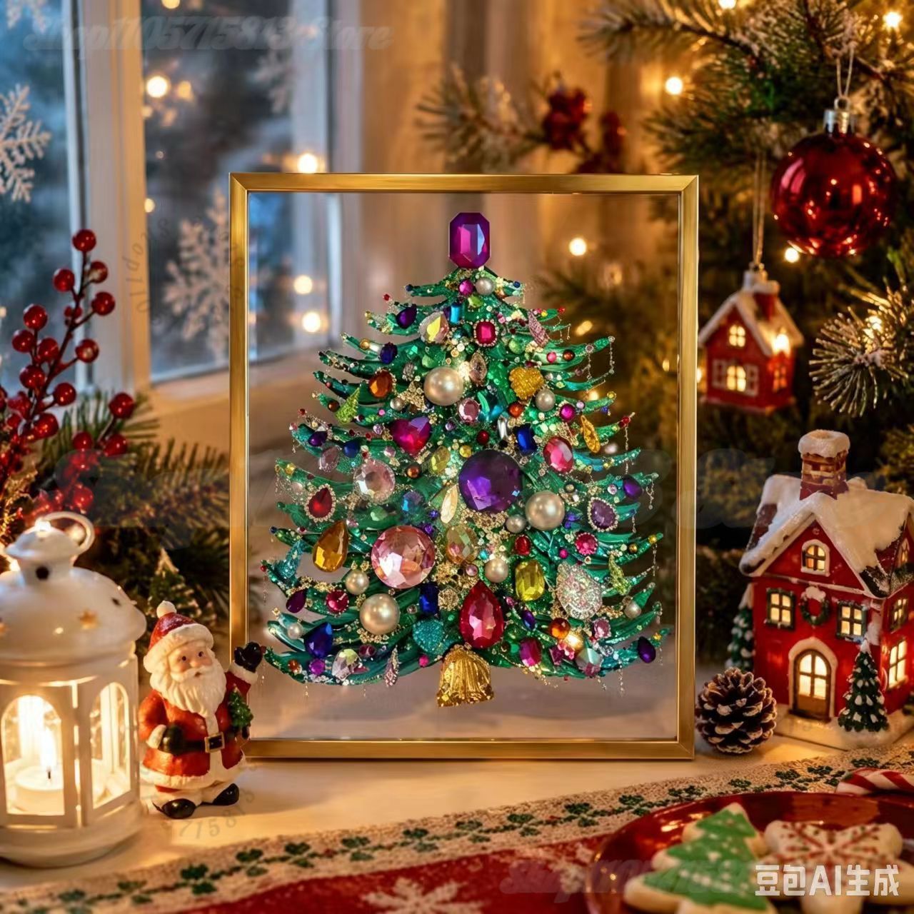 DIY Jeweled Christmas Tree Art - Art And Craft Xmas Tree review and price