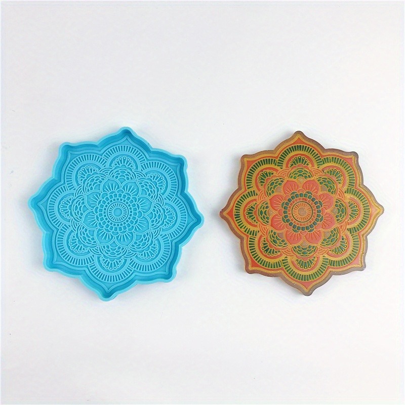 Mandala Coaster Silicone Mold  - Art Craft Flower review and price