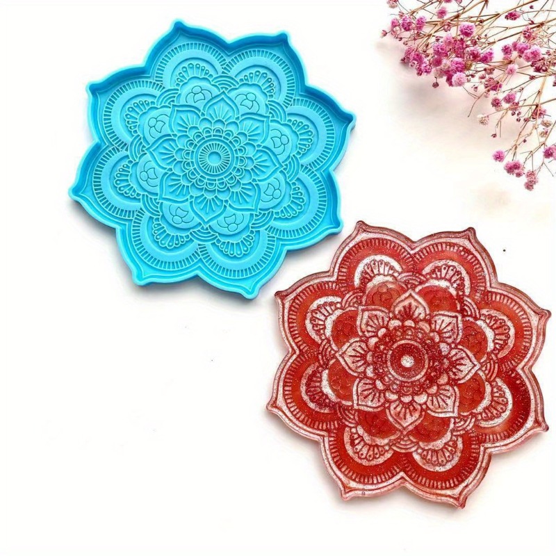 Mandala Coaster Silicone Mold  - Art Craft Flower review and price