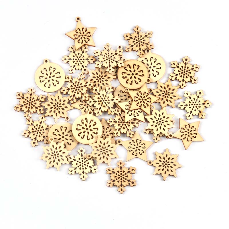 25pcs 34mm Mixed Snowflake/Sta - Art And Craft Xmas Tree review and price