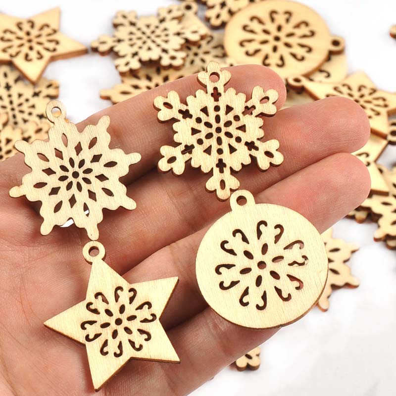 25pcs 34mm Mixed Snowflake/Sta - Art And Craft Xmas Tree review and price