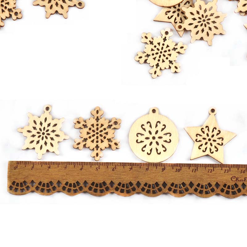 25pcs 34mm Mixed Snowflake/Sta - Art And Craft Xmas Tree review and price