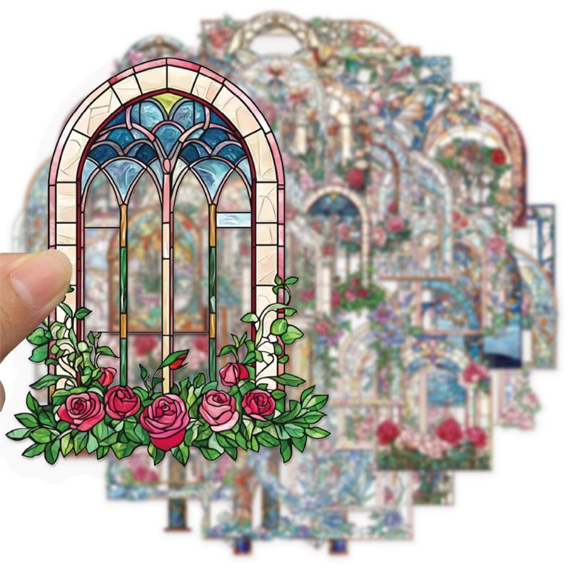 50Pcs Waterproof Vintage Flora - Art Craft Using Paper review and price