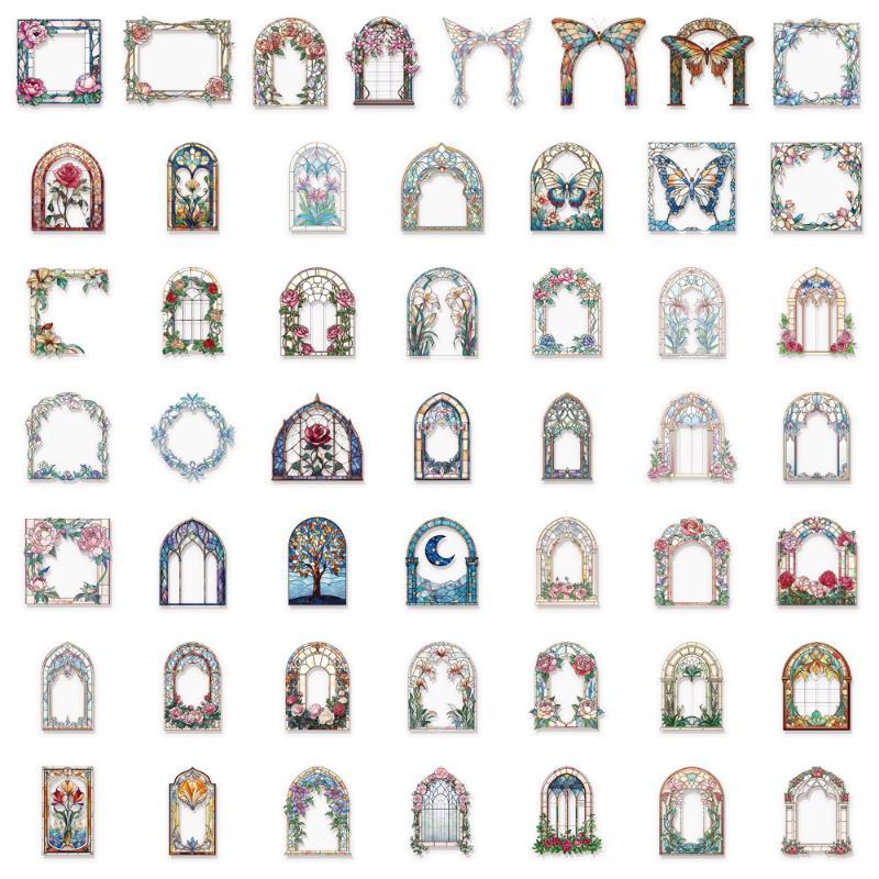 50Pcs Waterproof Vintage Flora - Art Craft Using Paper review and price